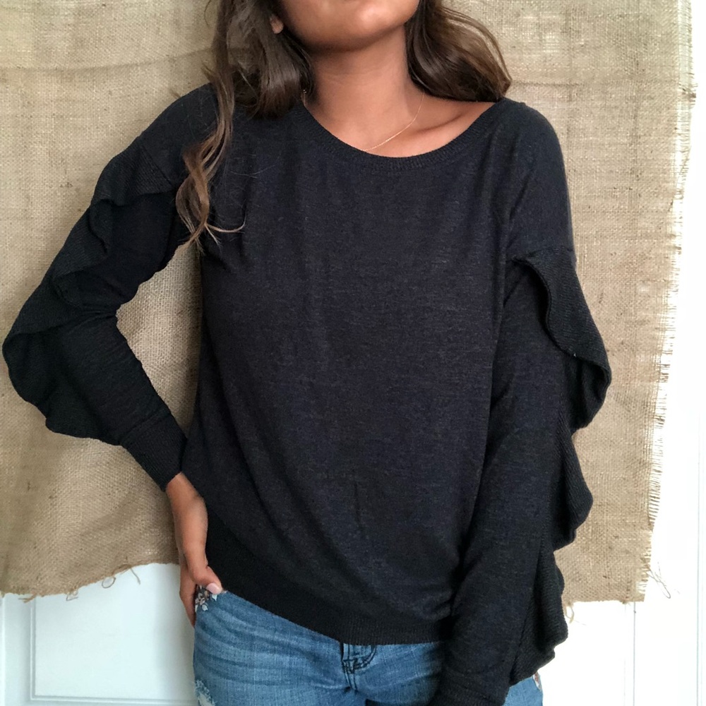harlowe Graham ruffle long sleeve